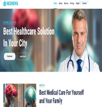 نمونه کار سایت پزشکی انگلیسی