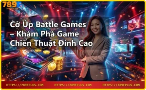 Bàn cờ úp với quân cờ đang lật và hiệu ứng ánh sáng neon